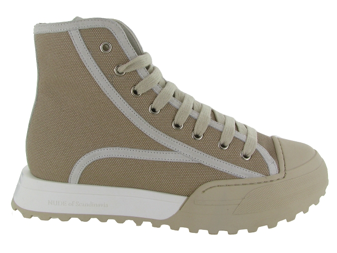 baskets et sneakers - Confort - femme - Toile  - Beige - Nude of scandinavia7371602_2