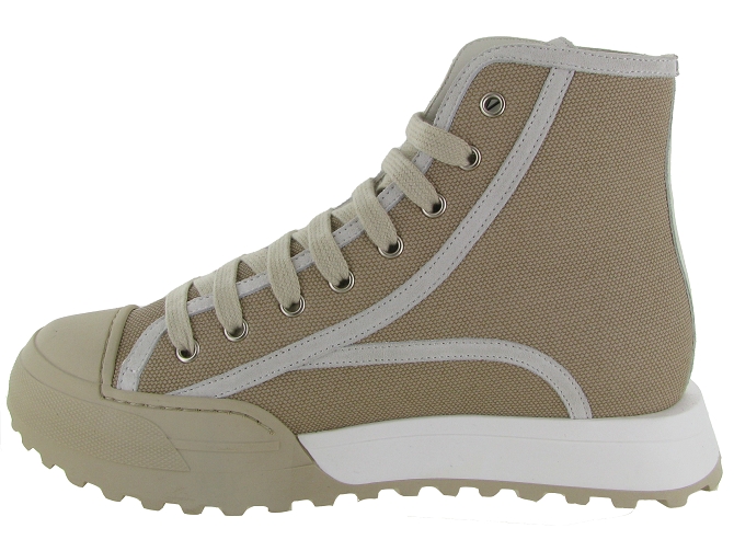 baskets et sneakers - Confort - femme - Toile  - Beige - Nude of scandinavia7371602_4