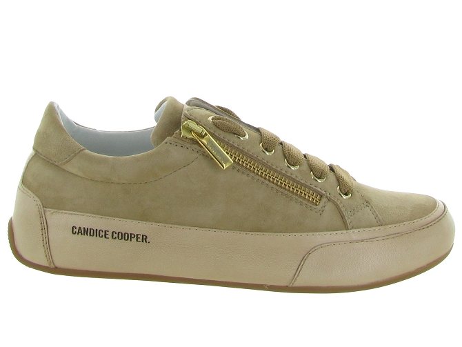 chaussures a lacets - Lacets détente - femme - Cuir - Beige - Candice cooper7371701_2