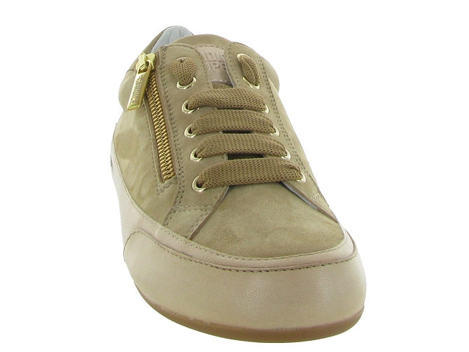 chaussures a lacets - Lacets détente - femme - Cuir - Beige - Candice cooper7371701_3