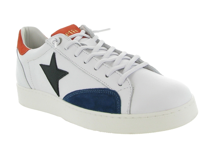 baskets et sneakers - Confort - homme - Cuir - Blanc - Cetti