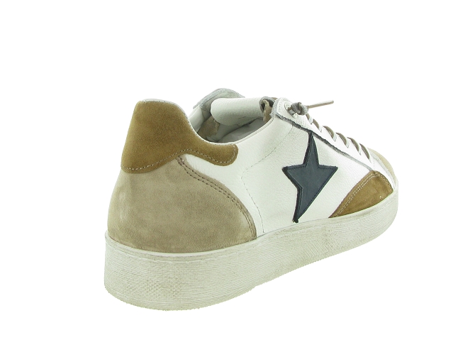 baskets et sneakers - Confort - homme - Cuir - Beige - Cetti7372003_5