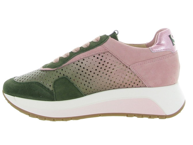 baskets et sneakers - Confort - femme - Nubuck - Kaki - Softwaves7372401_4