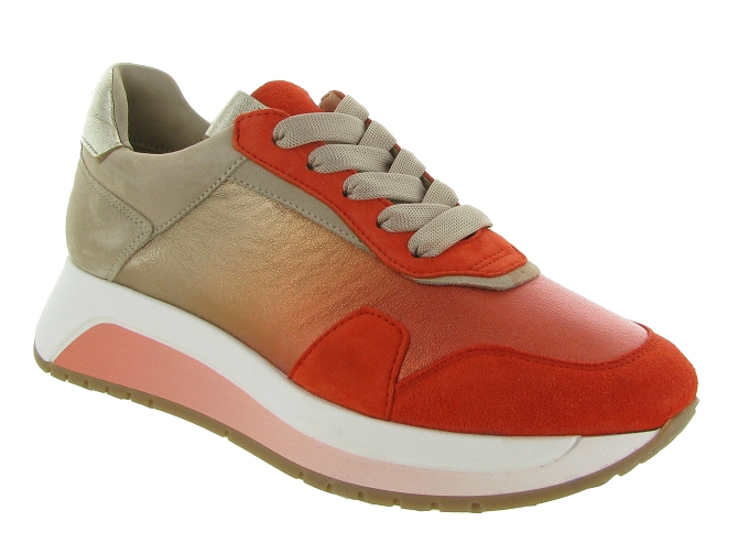 baskets et sneakers - Confort - femme - Nubuck - Orange - Softwaves