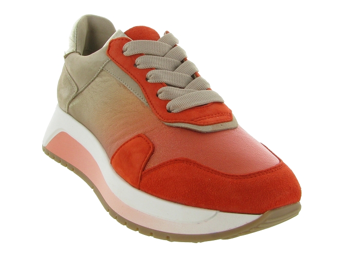 baskets et sneakers - Confort - femme - Nubuck - Orange - Softwaves7372501_3