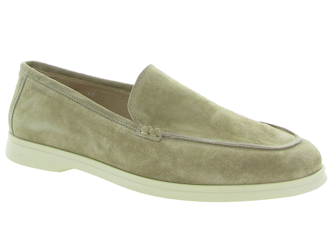 mocassins - Elégant - homme - Nubuck - Beige - Brunos