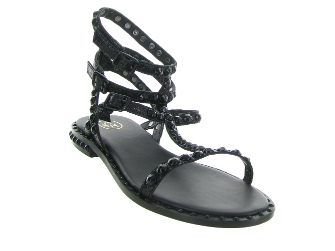 sandales et nu pieds - Casual - femme - Cuir - Noir - Ash italia7373701_3