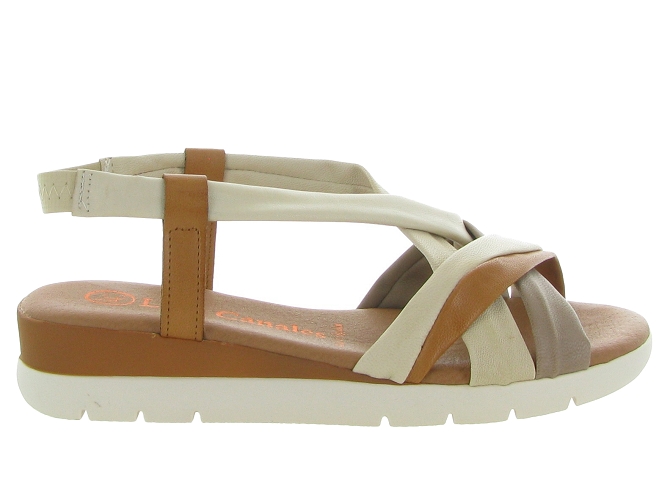 sandales et nu pieds - Casual - femme - Cuir - Beige - Lola canales7374601_2