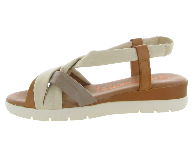 sandales et nu pieds - Casual - femme - Cuir - Beige - Lola canales7374601_4