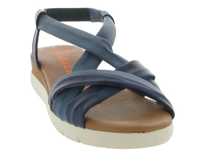 sandales et nu pieds - Casual - femme - Cuir - Bleu - Lola canales7374603_3