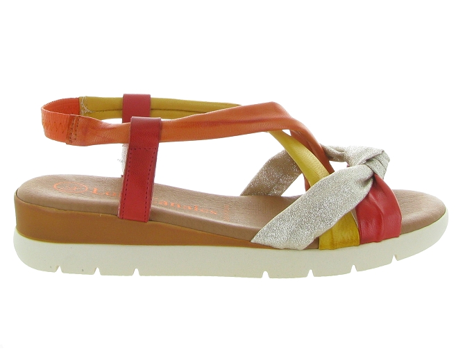 sandales et nu pieds - Confort - femme - Cuir - Multicolor - Lola canales7374801_2