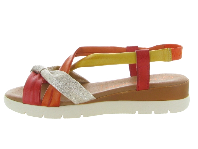 sandales et nu pieds - Confort - femme - Cuir - Multicolor - Lola canales7374801_4