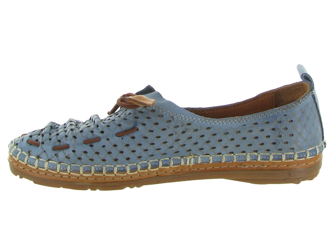 mocassins - Elégant - femme - Cuir - Bleu - Madory7375002_4