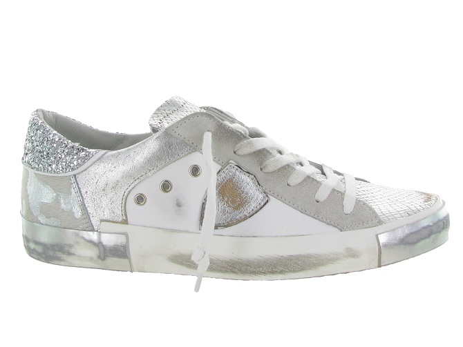 baskets et sneakers - Tendance - femme - Cuir - Gris - Philippe model7375901_2