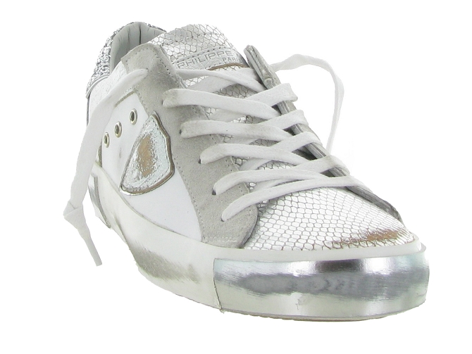 baskets et sneakers - Tendance - femme - Cuir - Gris - Philippe model7375901_3