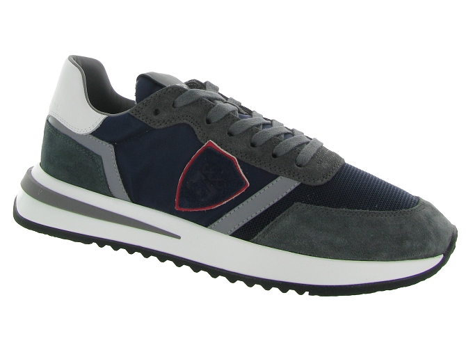 baskets et sneakers - Tendance - homme - Cuir - Bleu Marine - Philippe model