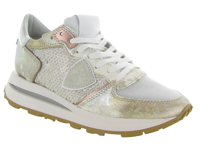 Philippe model baskets et sneakers tropez haute low woman ecru