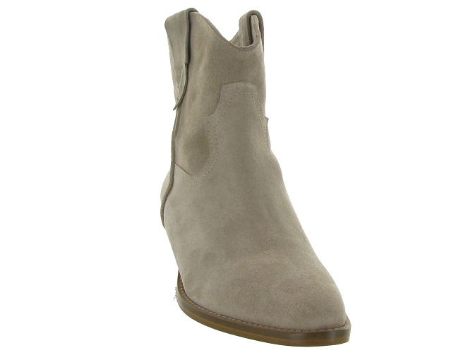 bottines et boots - Casual - femme - Cuir - Beige - Julie dee7378001_3