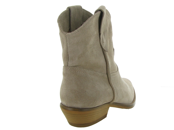 bottines et boots - Casual - femme - Cuir - Beige - Julie dee7378001_5