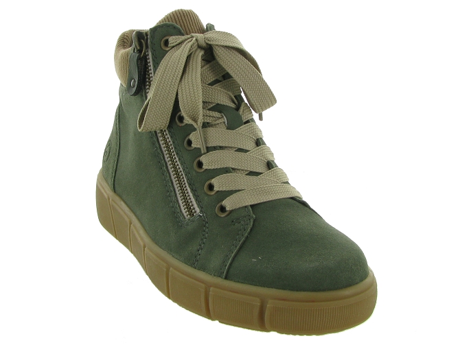 chaussures a lacets - Lacets détente - femme - Cuir - Vert - Remonte7386301_3