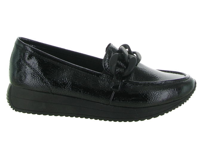 mocassins - Compensé - femme - Cuir - Noir - Remonte7386601_2