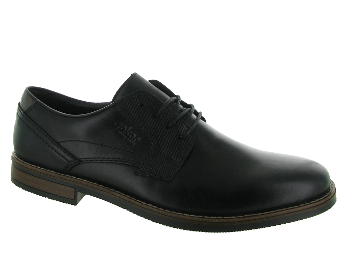 chaussures a lacets - Cérémonie - homme - Synthétique - Noir - Rieker