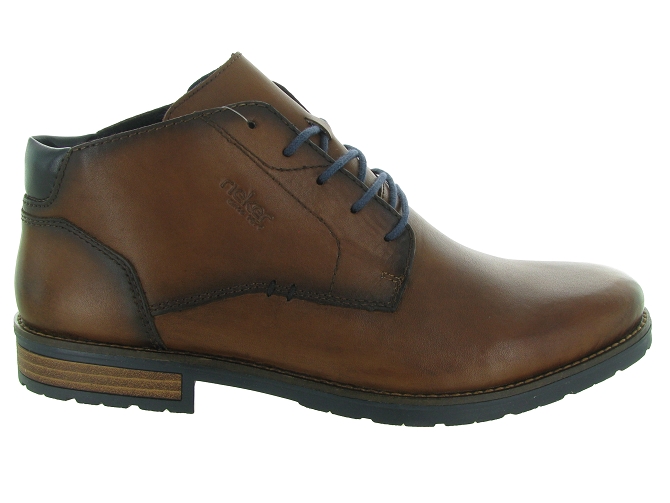 chaussures a lacets - Confort et décontracté - homme - Cuir - Marron - Rieker7388101_2