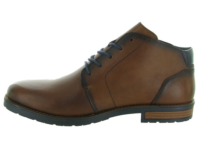 chaussures a lacets - Confort et décontracté - homme - Cuir - Marron - Rieker7388101_4