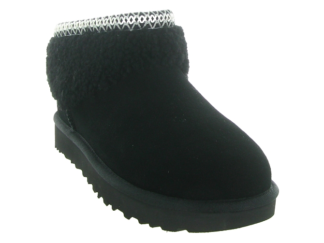 apres ski bottes fourrees - Chaussure neige - femme - Nubuck - Noir - Ugg australia7391902_3