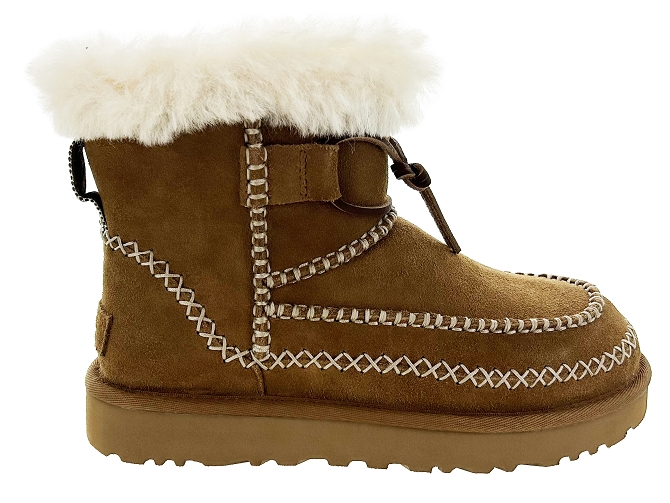 apres ski bottes fourrees - Chaussure neige - femme - Nubuck - Marron - Ugg australia7393401_2