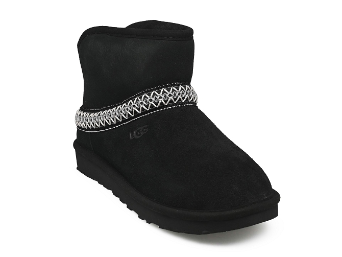 apres ski bottes fourrees - Chaussure neige - femme - Nubuck - Noir - Ugg australia7393502_5