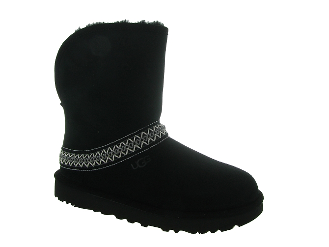 apres ski bottes fourrees - Botte fourrée - femme - Nubuck - Noir - Ugg australia