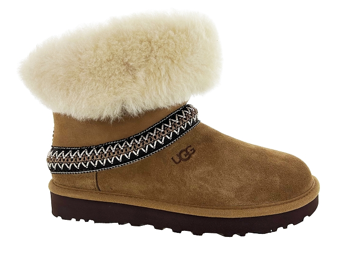 apres ski bottes fourrees - Chaussure neige - femme - Nubuck - Marron - Ugg australia7393602_2