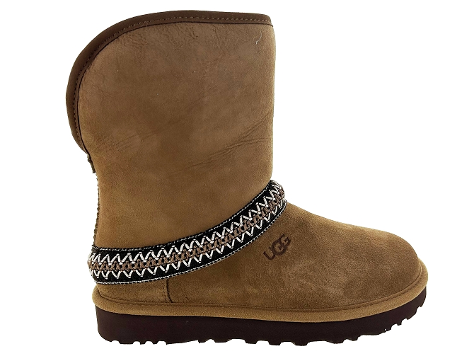 apres ski bottes fourrees - Chaussure neige - femme - Nubuck - Marron - Ugg australia7393602_3