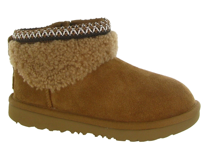 apres ski bottes fourrees -  - junior fille - Nubuck - Chestnut - Ugg australia