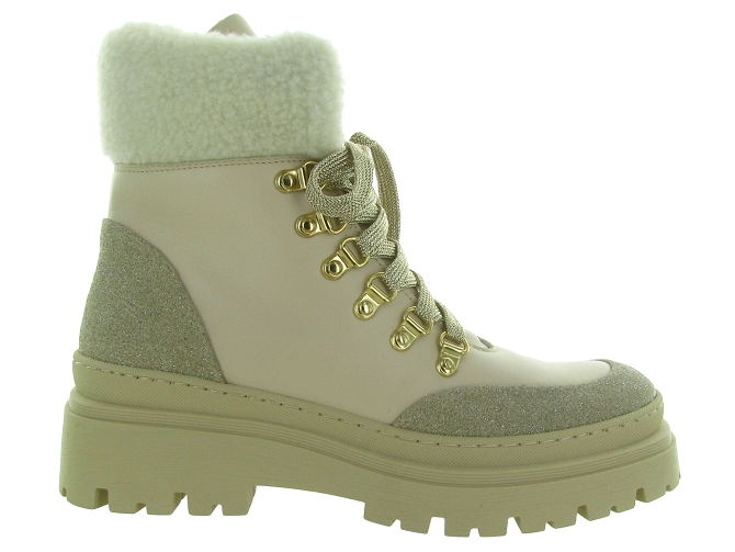 apres ski bottes fourrees - Chaussure neige - femme - Cuir - Taupe - Armando7398001_2