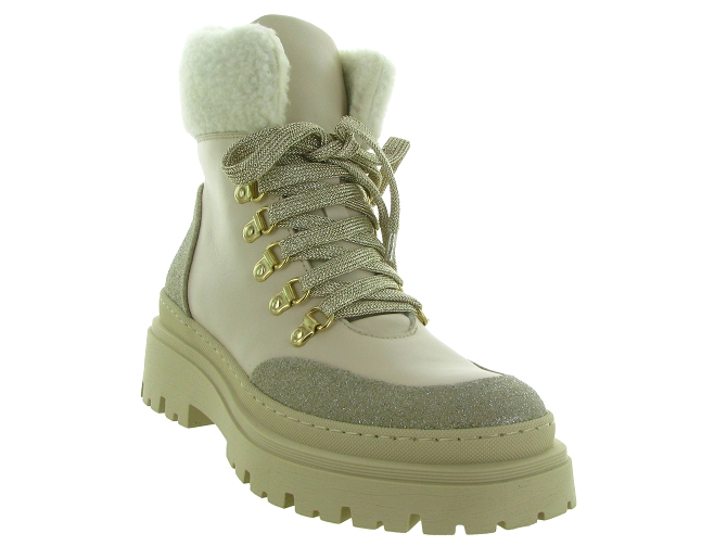 apres ski bottes fourrees - Chaussure neige - femme - Cuir - Taupe - Armando7398001_3