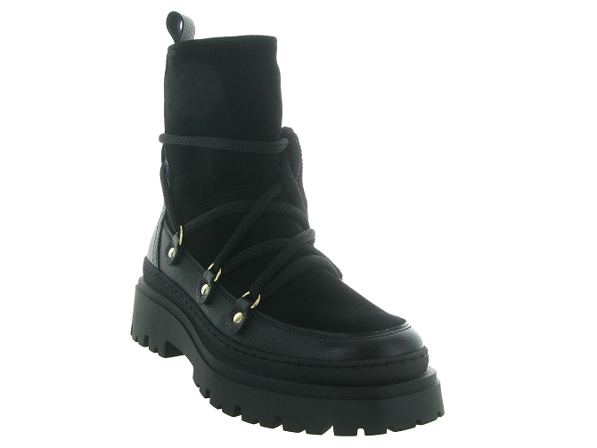 apres ski bottes fourrees - Chaussure neige - femme - Nubuck - Noir - Armando7398901_3