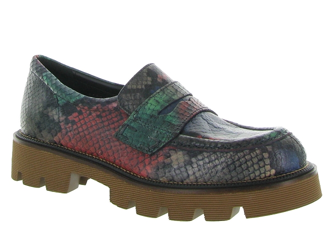 mocassins - Elégant - femme - Cuir - Python - Pons quintana