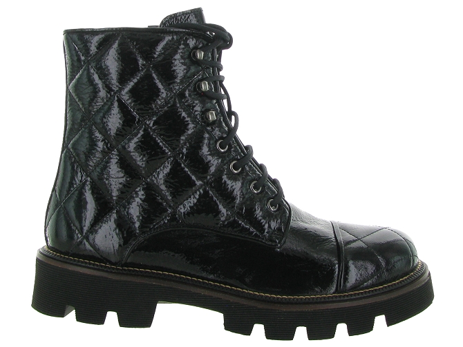 bottines et boots - Motardes & Rock and roll - femme - Cuir - Noir - Pons quintana7399601_2