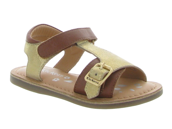 sandales et nu pieds -  - junior fille - Cuir - Marron - Kickers