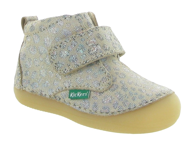 pre marche du 16 au 23 - Semelle souple - bebe fille - Cuir laminé - Multicolor - Kickers