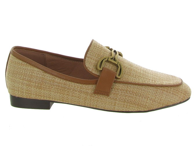 mocassins - Elégant - femme - Cuir - Beige - Bibi lou7401301_2