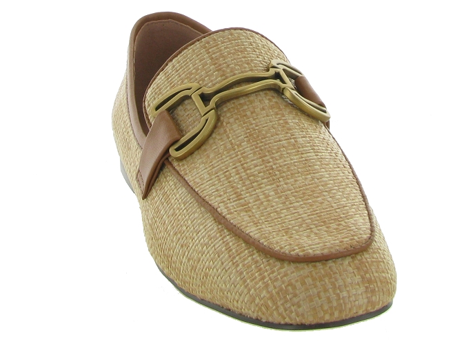 mocassins - Elégant - femme - Cuir - Beige - Bibi lou7401301_3