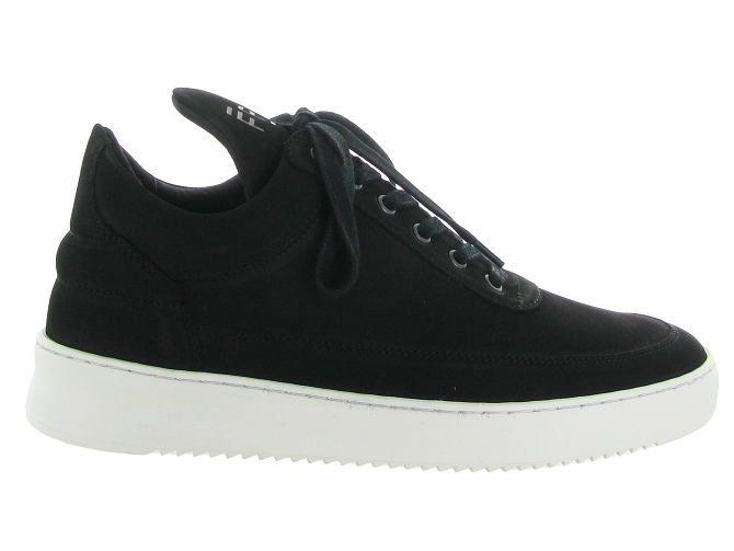 Filling pieces baskets et sneakers low top ripple basic black noir8023201_2