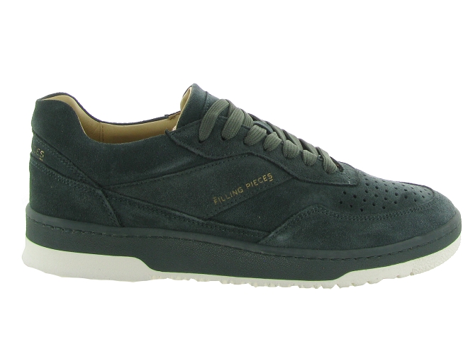 Filling pieces baskets et sneakers ace suede dark green kaki8023401_2