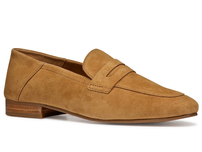 mocassins - Elégant - femme - Cuir - Camel - Geox