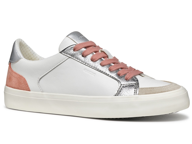 baskets et sneakers - Confort - femme - Cuir - Blanc - Geox