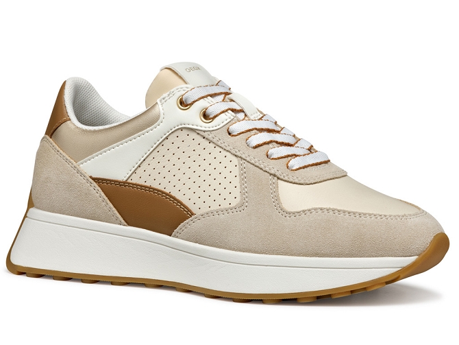 baskets et sneakers - Confort - femme - Nubuck - Beige - Geox