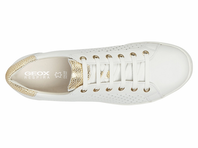 baskets et sneakers - Confort - femme - Cuir - Blanc - Geox8027301_3